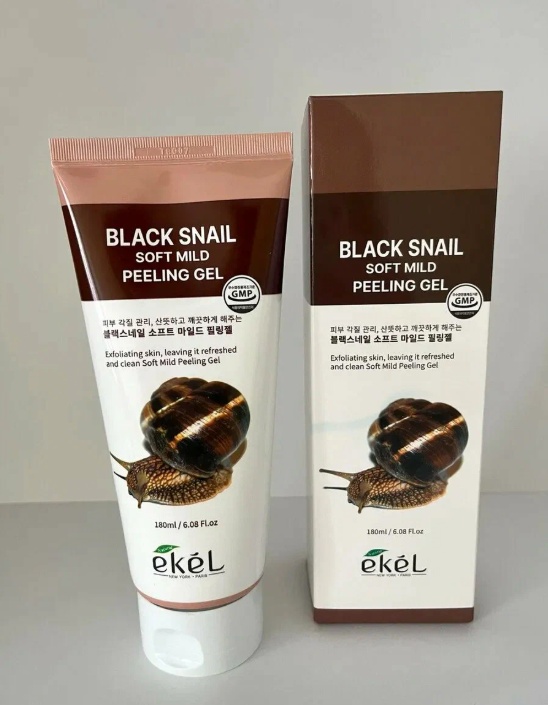 EKEL пилинг Soft Mild Black Snail 180 мл