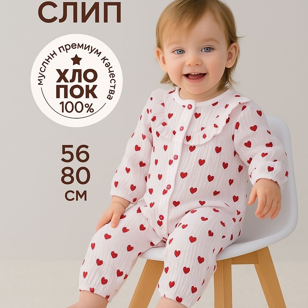 Слип KidsLab белый