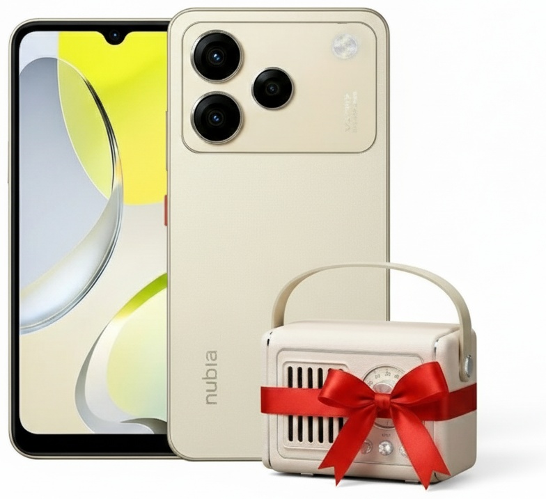 Смартфон ZTE Blade A76 4 ГБ/128 ГБ золотистый + подарок