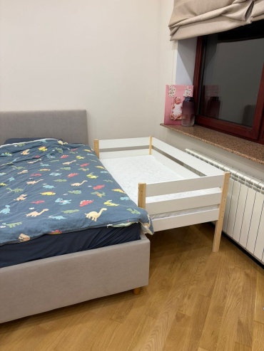 Детская кровать 302095704, 70x140 см, белый, коричневый