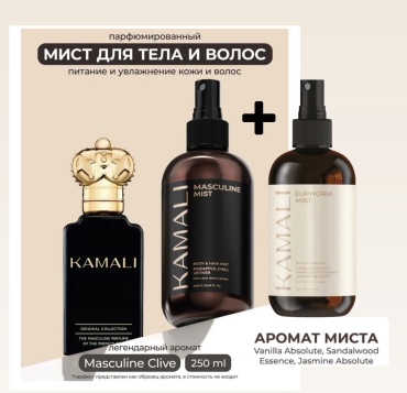 KAMALI Masculine+ Euphoria парфюмированный спрей 250 мл, унисекс