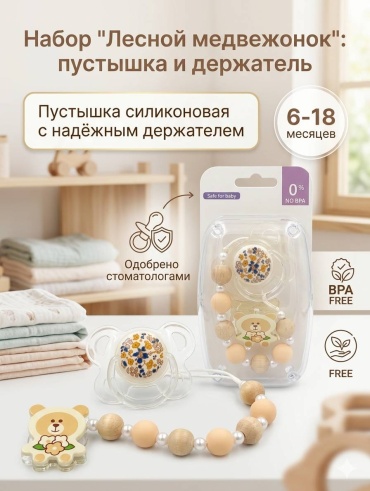Пустышка NZ-28, 1 шт, бежевый