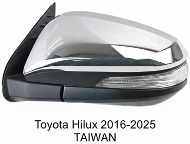 Зеркало в сборе TAIWAN TY07357L левое для Toyota Hilux 2016-2025