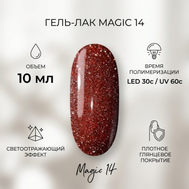 Evva гель-лак Magic 14 глянцевое 10 мл