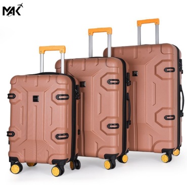 Комплект чемоданов MAK-GL057K ABS-пластик 230 л розовый