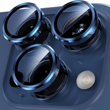 Стекло Woypoka для Apple iPhone 15 Pro WPK-A71 Camera lens синий