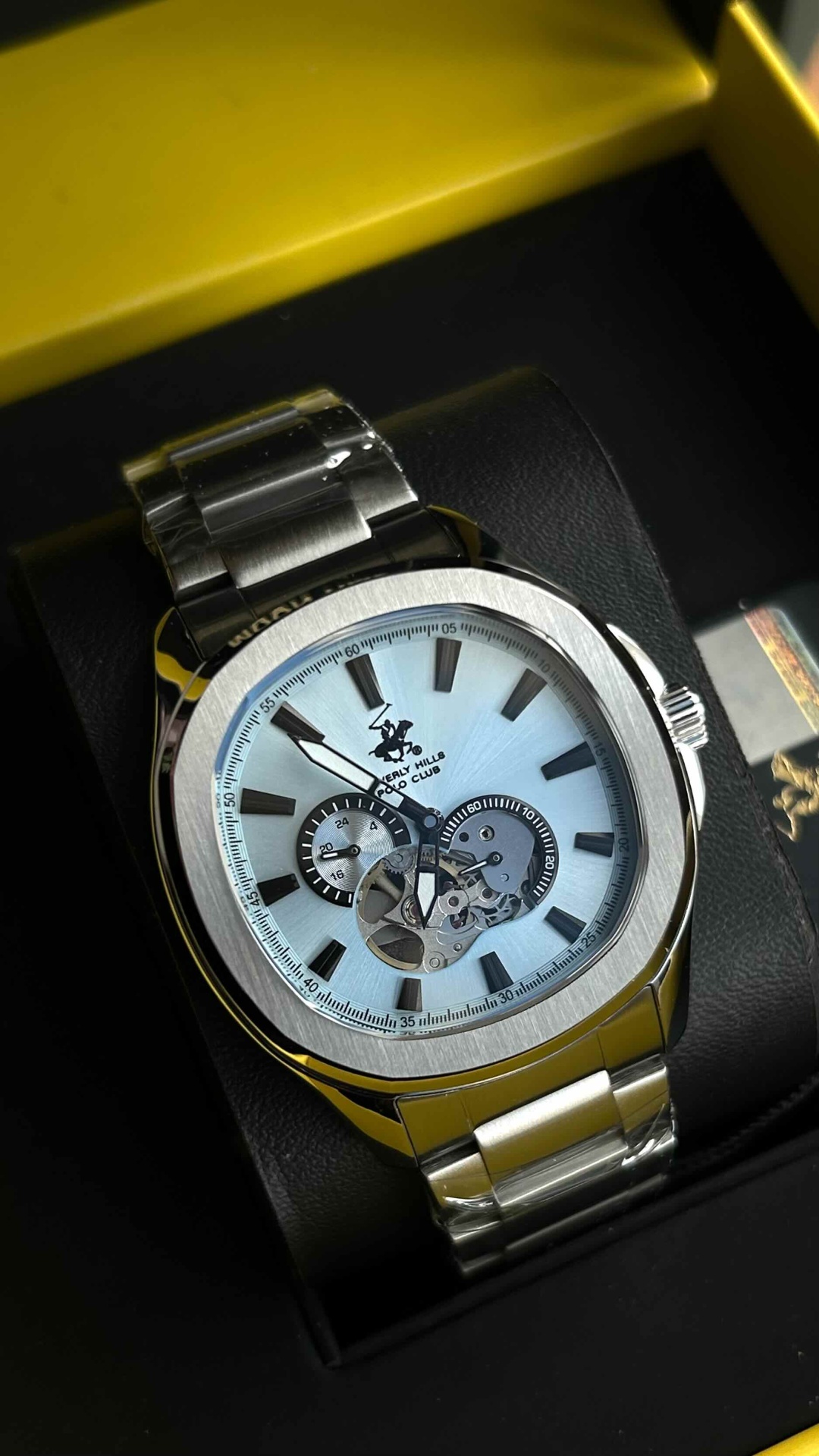 Механические Beverly Hills Polo Club bvp.1.1678-9 moon time нержавеющая сталь