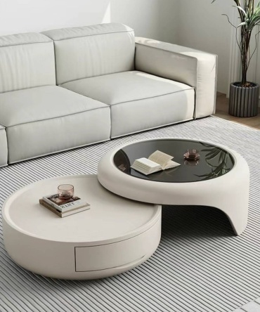 Журнальный столик Waba Laba White style, 80х80x37 см, белый