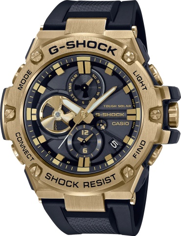 Кварцевые CASIO GST-B100GB-1A9DR пластик, нержавеющая сталь