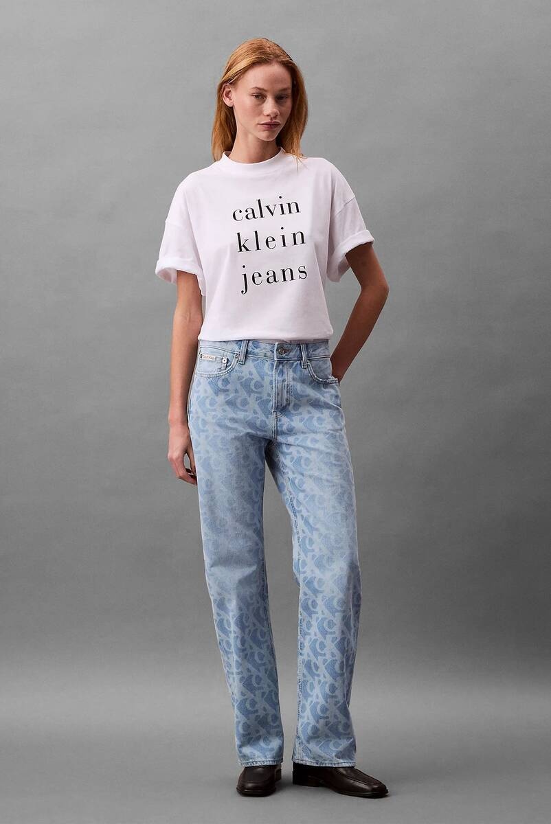 Джинсы прямые Calvin Klein Jeans синий
