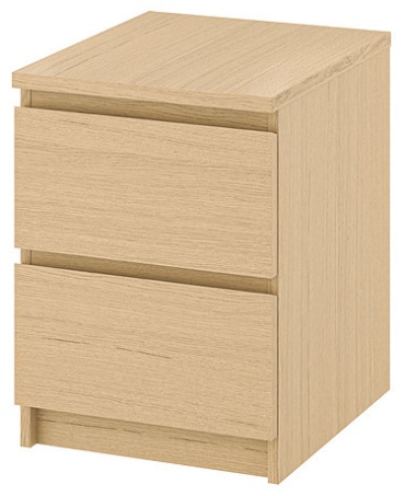 Тумба IKEA MALM, 40x55x55 см, коричневый