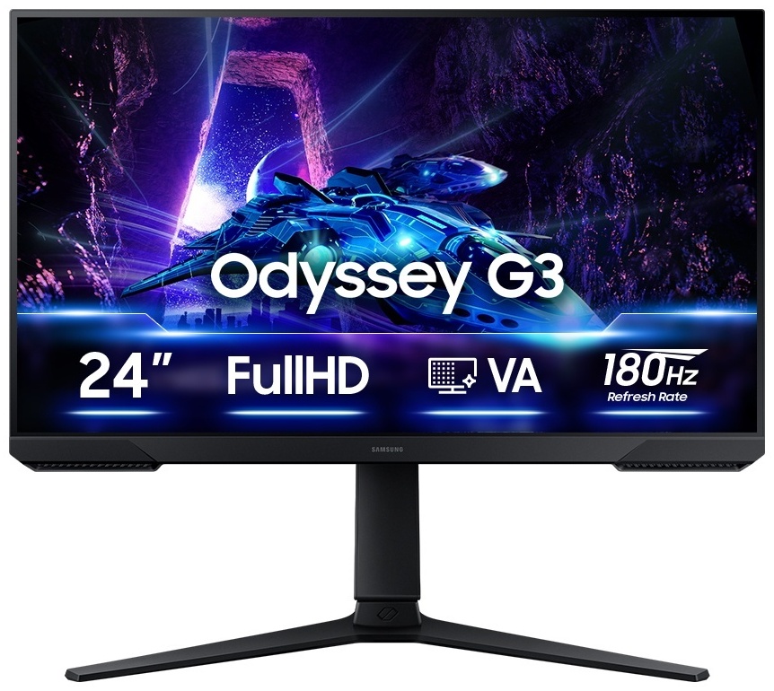 Монитор 24" Samsung LS24DG300EIXCI черный