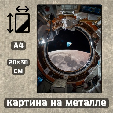 Sequoia VERS картина Картина на металле а4 Астронавты 20*30см 20x30 см