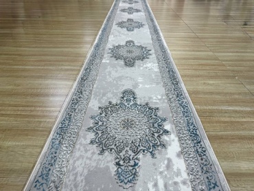 Ковровая дорожка Yusuf Hali короткий ворс, акрил, вискоза, 80 см x 7.5 м