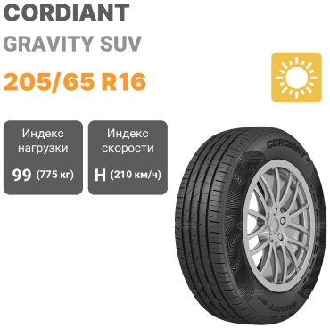 Cordiant GRAVITY SUV 205/65 R16 99 H