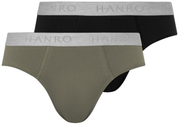 Брифы HANRO черный, зеленый