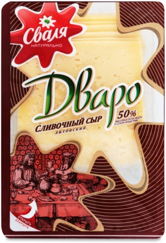 Сыр Сваля Dvaro полутвердый сливочный 50% 150 г