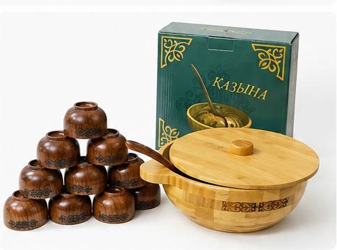 Астау Казына Etno KZ 12.14х30.32 см, дерево, 13 шт