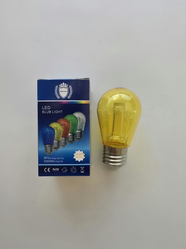 Лампочка 5W E27, светодиодная, желтый