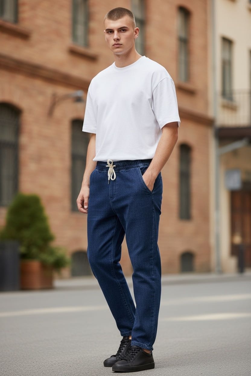 Джинсы зауженные FASHION синий