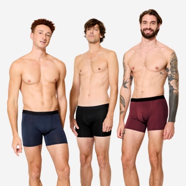 Боксеры Decathlon черный, синий, фиолетовый