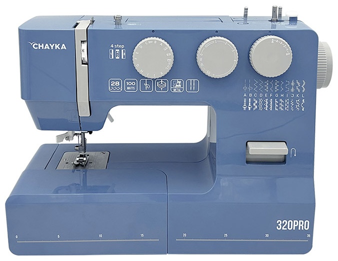Швейная машина CHAYKA 320 Pro синий, серый