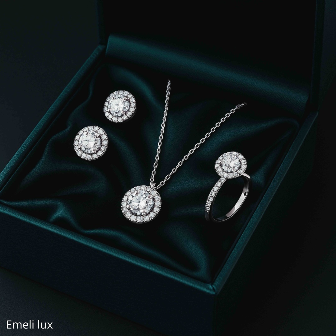 Emeli lux 5899 вес 6.5 г серебро, фианит
