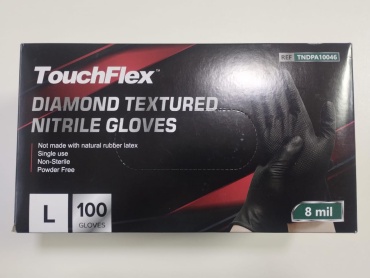 TouchFlex перчатки LOT24003561 черный 100 шт
