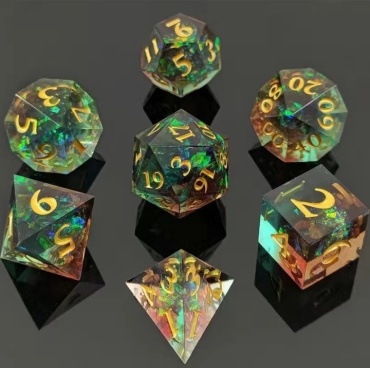 Игральный кубик B&D ролевой 7 шт, мультиколор
