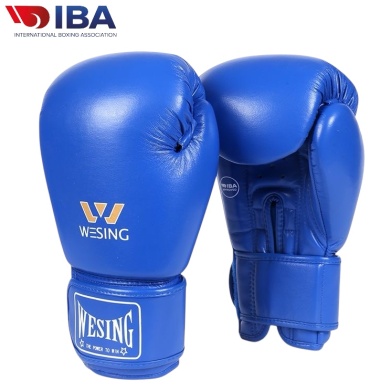 Боксерские перчатки WESING 12 oz синий