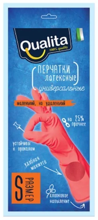 Qualita перчатки UNIVERSAL розовый 1 шт