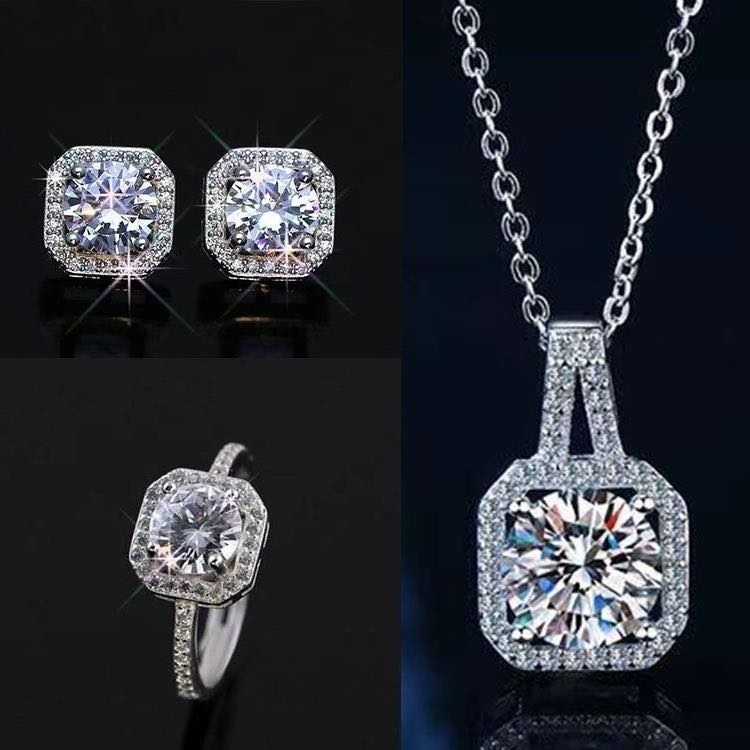 VELIRO Diamond Glow вес 9 г сплав покрытый серебром 925, муассанит, фианит
