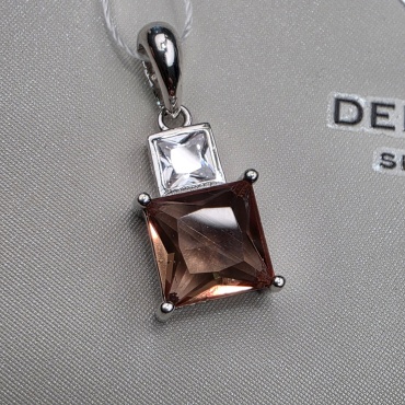 Подвеска Deimantas 88311119 вес 2.2 г серебро, фианит, султанит