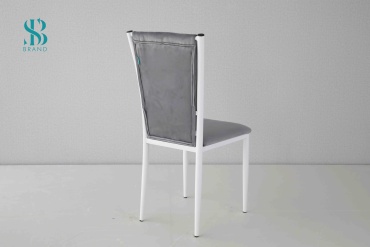 Стул SEM BRAND Рио, 102x42x42 см, белый, серый 1 шт.