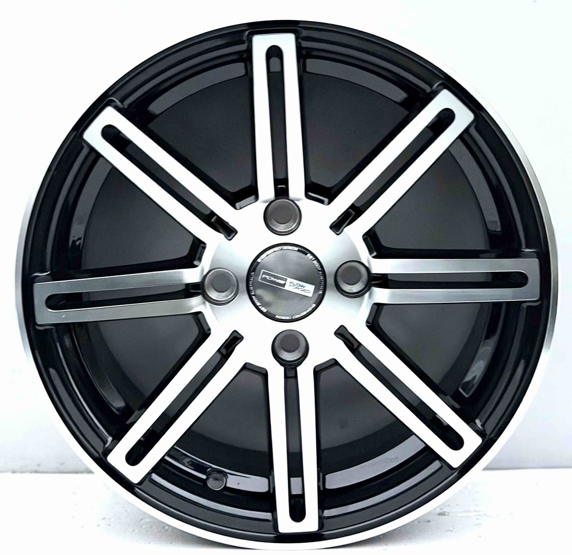 PDW 8024 6x14/4x100 D67.1 ET30 4 диска черный, серебристый