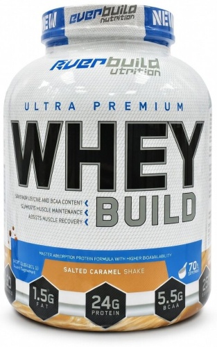 Протеин Everbuild Nutrition Ultra Premium Whey Build соленая карамель 2271 г