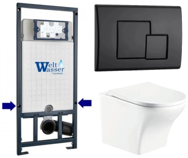 WeltWasser унитаз с инсталляцией MO5076, санфаянс