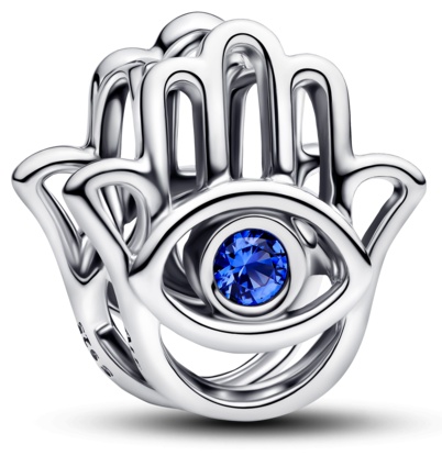 Шарм PANDORA «Рука Хамса» 794062C01 вес 1 г серебро, кристалл