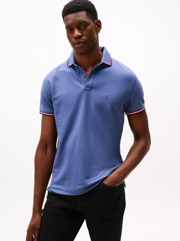 Поло Tommy Hilfiger светло-синий