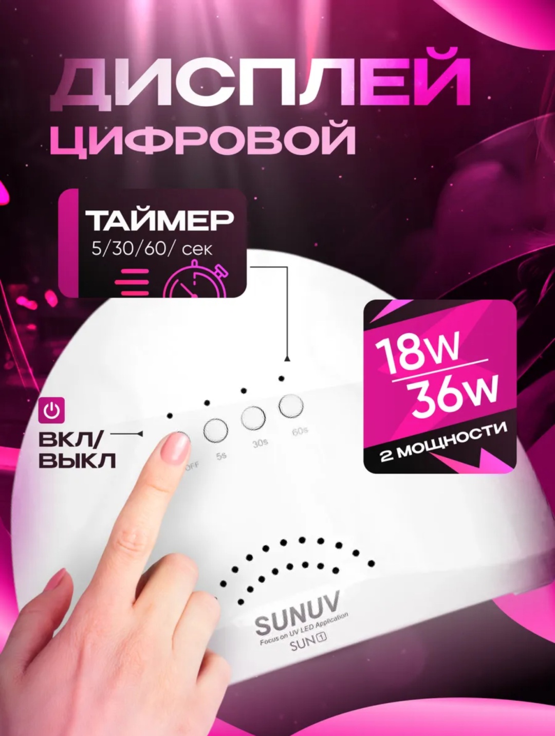 Лампа SUNUV Sun 1 Quartz LED-UV 36 Вт