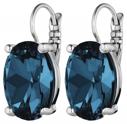 Серьги DYRBERG KERN нержавеющая сталь, кристаллы Swarovski