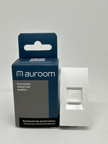 Auroom встраиваемая 124101, компьютерный (RJ45) цвет белый