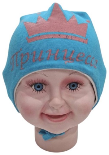 Шапка 17896355_588166966 голубой универсальный
