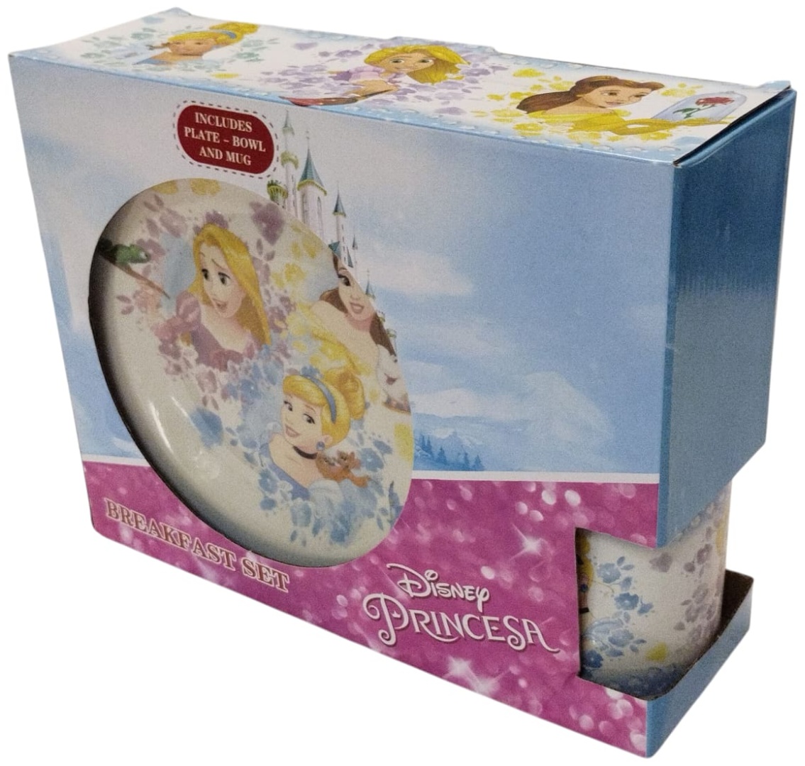 Сервиз на 1 персону DISNEY PRINCESS Disney Princess, предметов: 3, детский, керамика, фарфор
