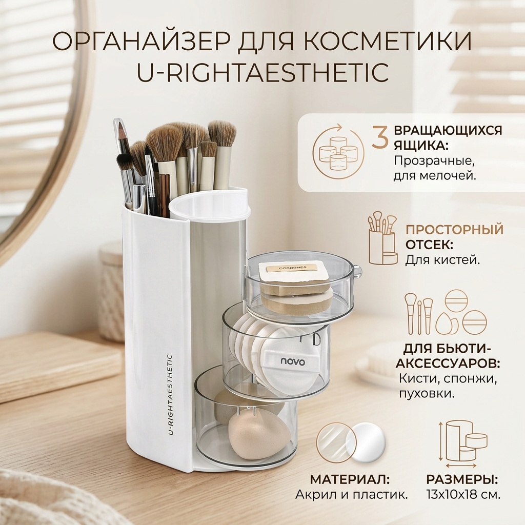 Органайзер пластик, акрил
