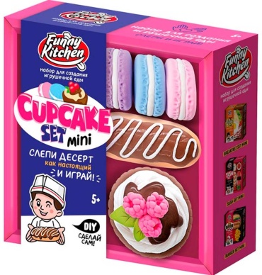 Набор для изготовления слаймов Slime Лизун Slime Лаборатория Funny Kitchen Cup-cake set mini