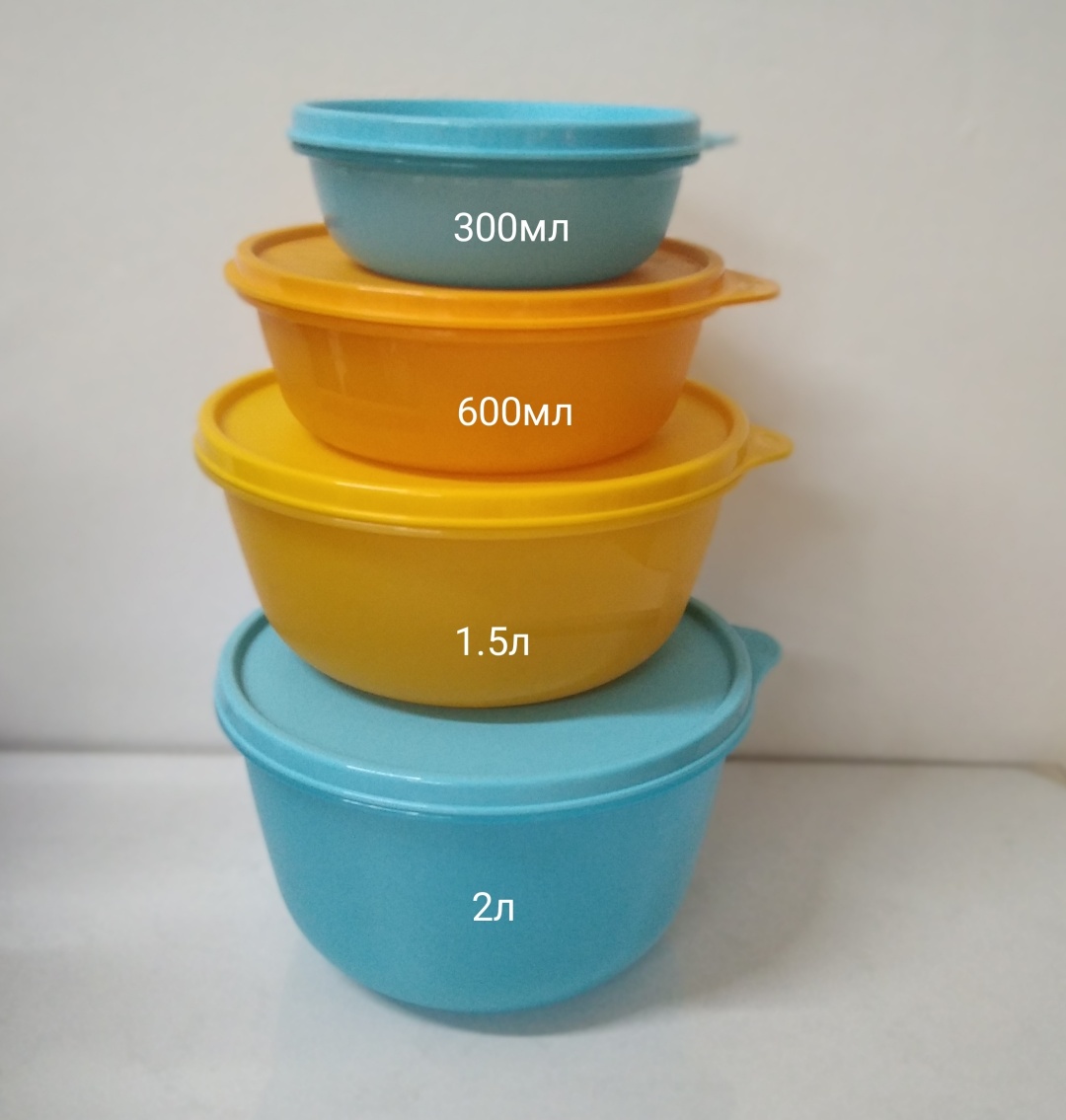 Tupperware набор контейнеров RP 1528 4 шт, полимер