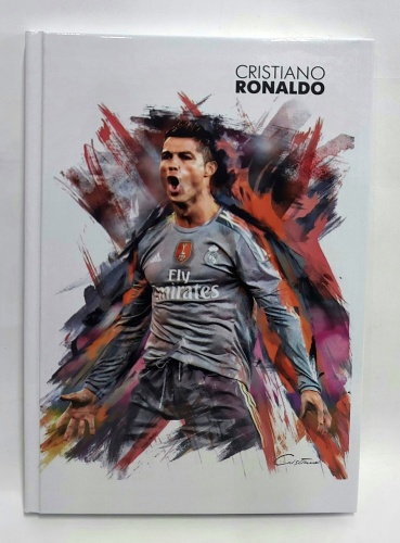 Блокнот BookLand Cristiano Ronaldo, A5, 80 л, мультиколор