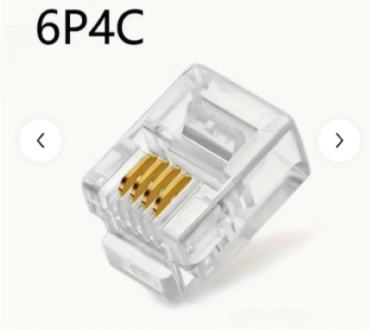 OK-net коннектор RJ11 6P4C , 1000 шт