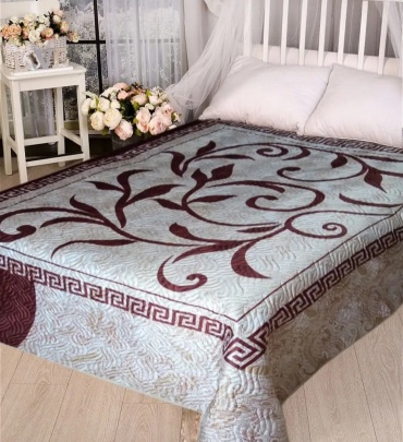 Покрывало Home Comfort 230х250 см, хлопок, искусственный шелк, мультиколор